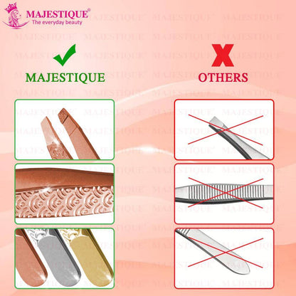 Image 6 of Majestique Slant Tip Tweezer Threading & Facial Hair
