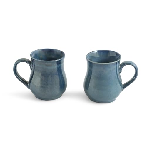 Image 3 of ExclusiveLane Belly Pot Ceramic Coffee Mugs Set of 2 300 ml