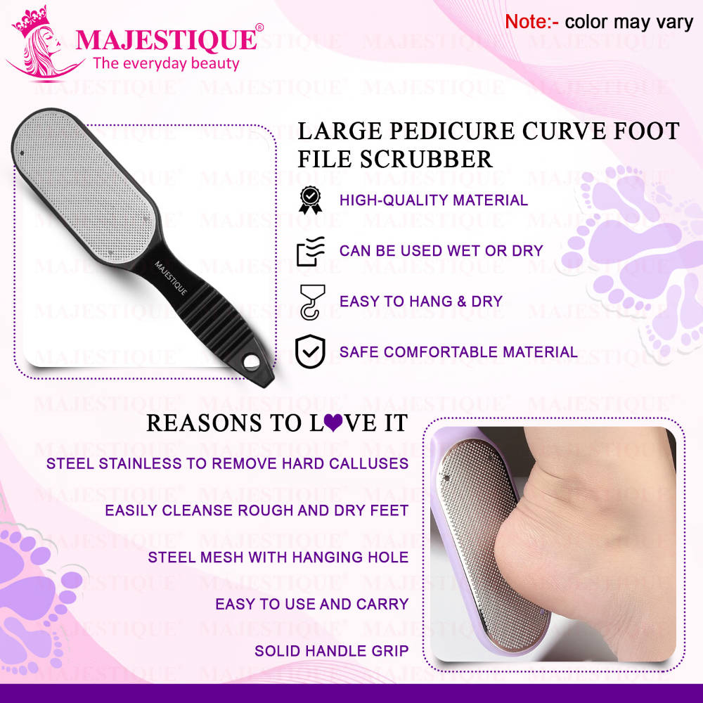 Image 4 of Majestique Curved Foot Scrubber and Pedicure Tool