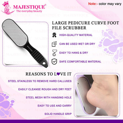 Image 4 of Majestique Curved Foot Scrubber and Pedicure Tool