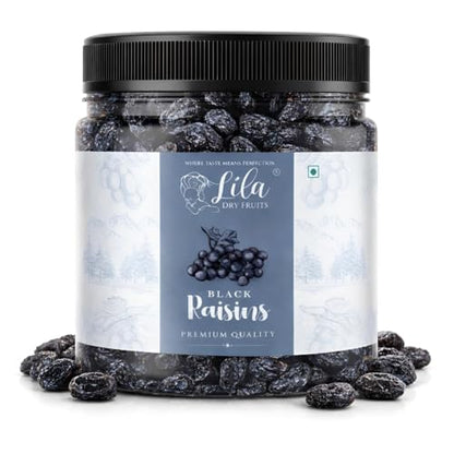 Image 1 of Pack of 1 for the product Lila Dry Fruits Kali Kismis - 400 gm | Seedless Afghani Black Raisins