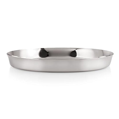Image 5 of HAZEL Stainless Steel Plates Set 28 cm Pack of 4