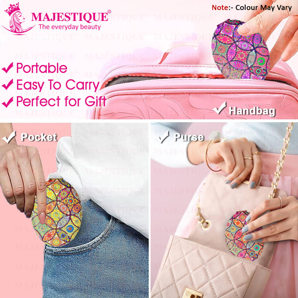 Image 4 of Majestique Shimmer Oval Magnifying Mirror