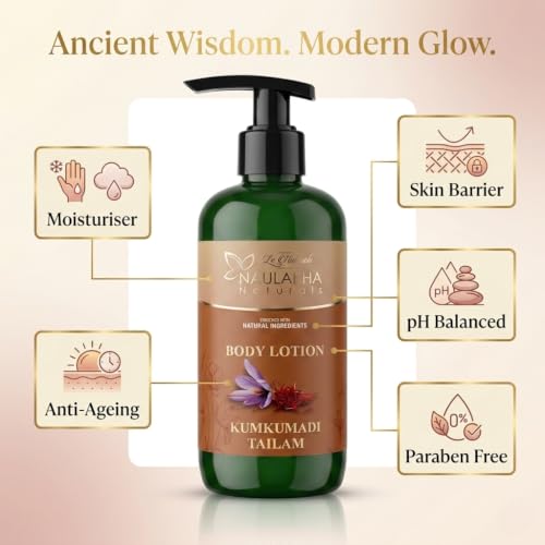 Image 3 of Naulakha Naturals Kumkumadi Body Lotion | Suitable For All Skin Type | No Paraben & Sulphate | Natural Ingredients