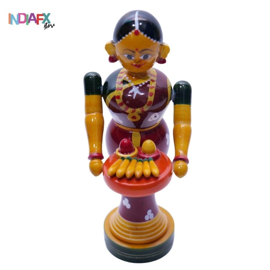 Image 3 of Handcrafted Etikoppaka Welcome Ladies Idol