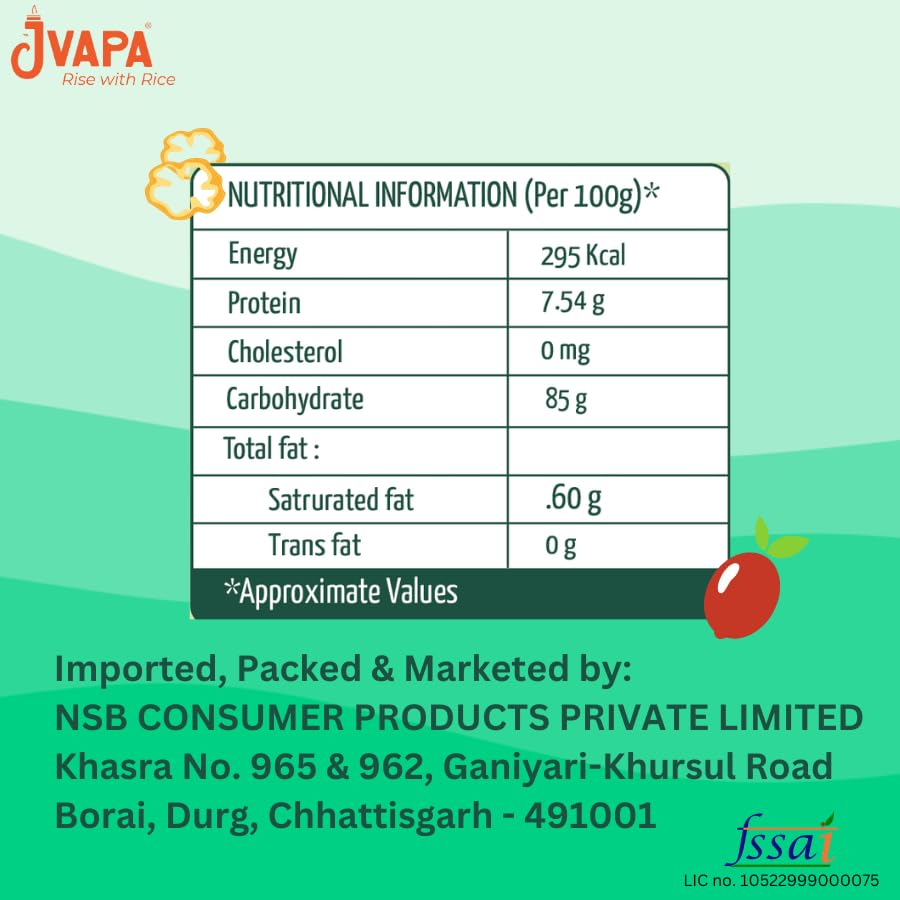 Image 2 of JVAPA Flat Rice Sticks Noodles - Goodness of Brown Rice Flat 5 mm (2 x 250 gm)