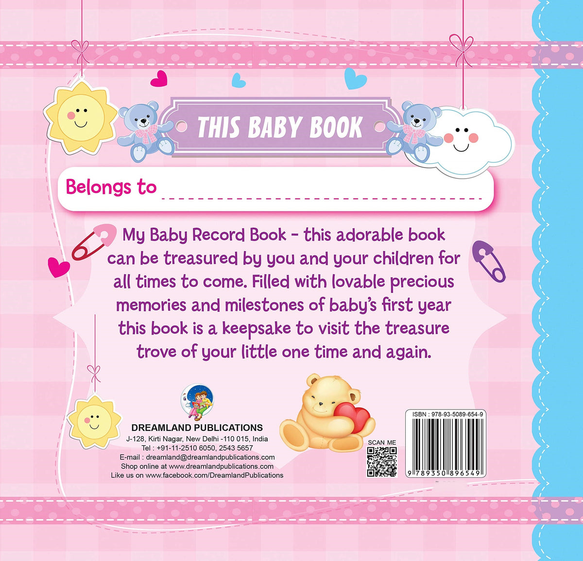 Image 2 of Dreamland My Baby Record Book
