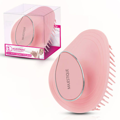 Image 1 of 1 pc for the product Majestique Leaf Shape Scalp Massager Hair Brush
