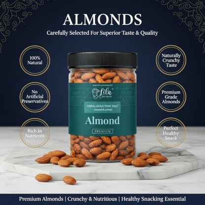Image 9 of LILA DRY FRUITS Roasted Almonds Himalayan Pink Salt Flavour