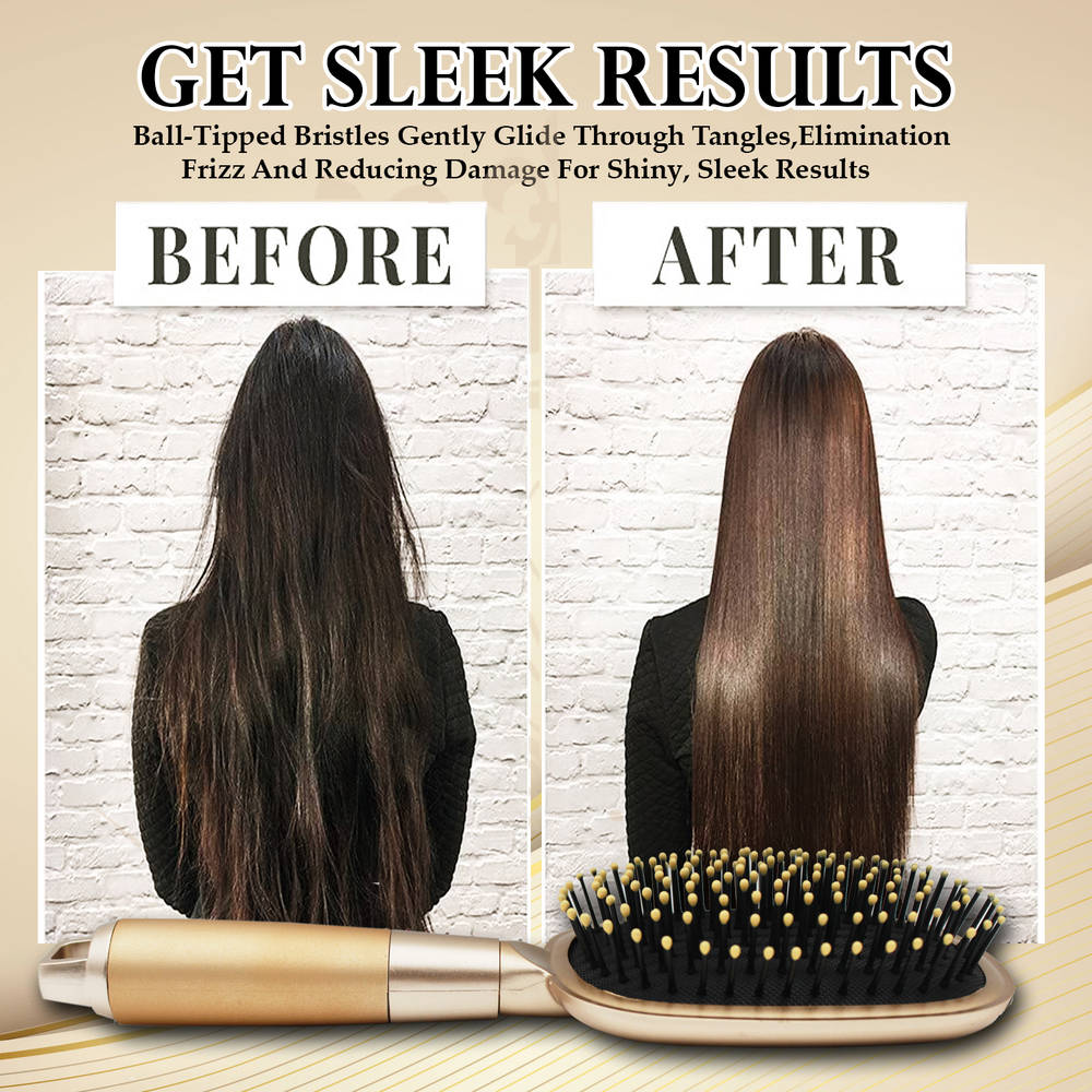 Image 5 of Majestique Golden Paddle Hair Brush Refresh and Extend