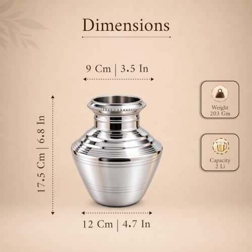 Image 5 of Moongil Stainless Steel Utensil Kudam 220g 2L