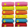 Image 1 of Pack of 12 for the product Bright Colour Multipurpose Smiley Pen Pencil Pouch Case