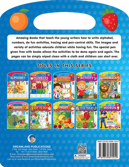 Image 2 of Dreamland Write and Wipe Book - Fruit