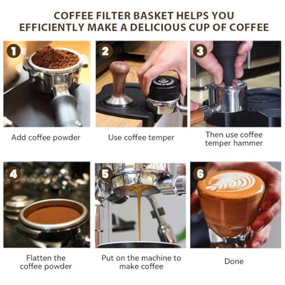 Image 5 of Supvox Portafilter Basket 51mm Stainless Steel Precision Fit