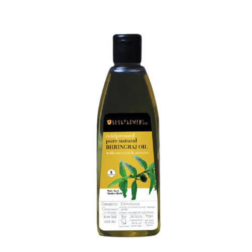 Image 1 of 225 ml for the product Soulflower Cold Pressed Pure Natural Bhringaraj Oil