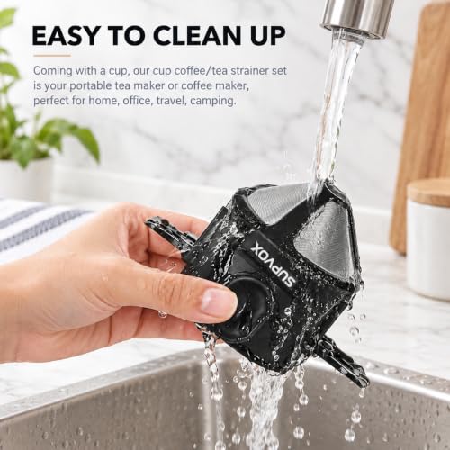 Image 7 of HASTHIP Pour Over Coffee Filter Maker Double Mesh Foldable Paperless