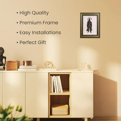 Image 4 of Astrotalk Pyrite Hanuman Ji on Selenite Plate | Pyrite Attracts Money & Hanuman ji Photo Frame Provides Protection | Decor Items for Home & Office | Gift for Man & Woman | 19x24x1 cm | 1 Piece
