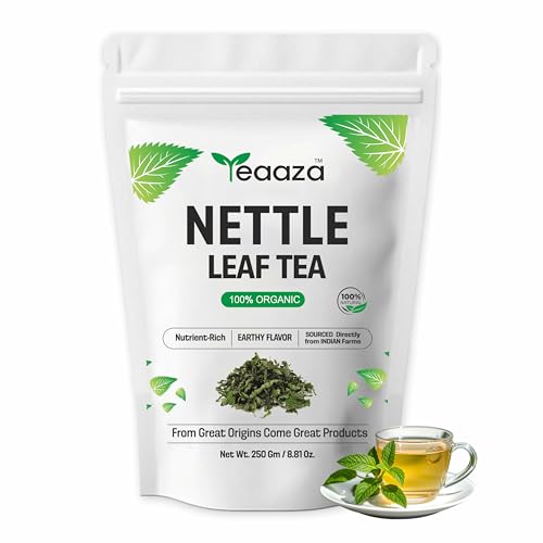 Image 2 of 250 Gram / Pack of 1 for the product Teaaza Organic Nettle Leaf Tea - 100 Grams, 50+ Cups