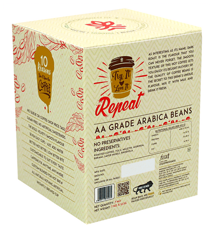 Image 2 of Evora Greens Easy Dip Coffee Bean Bag (12.5gm Each) Dark Roast