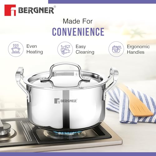 Image 7 of BERGNER TriPro Triply Stainless Steel Cookware Set