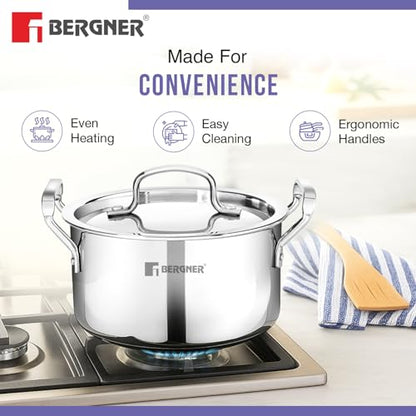 Image 7 of BERGNER TriPro Triply Stainless Steel Cookware Set