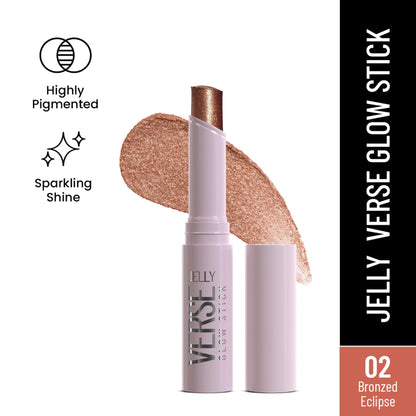 Image 1 of 3 gm / Pack of 1 for the product Swiss Beauty Jelly Verse Glow Eyeshadow Stick , Rich Color Payoff, Crease-Proof - Bronzed Eclipse