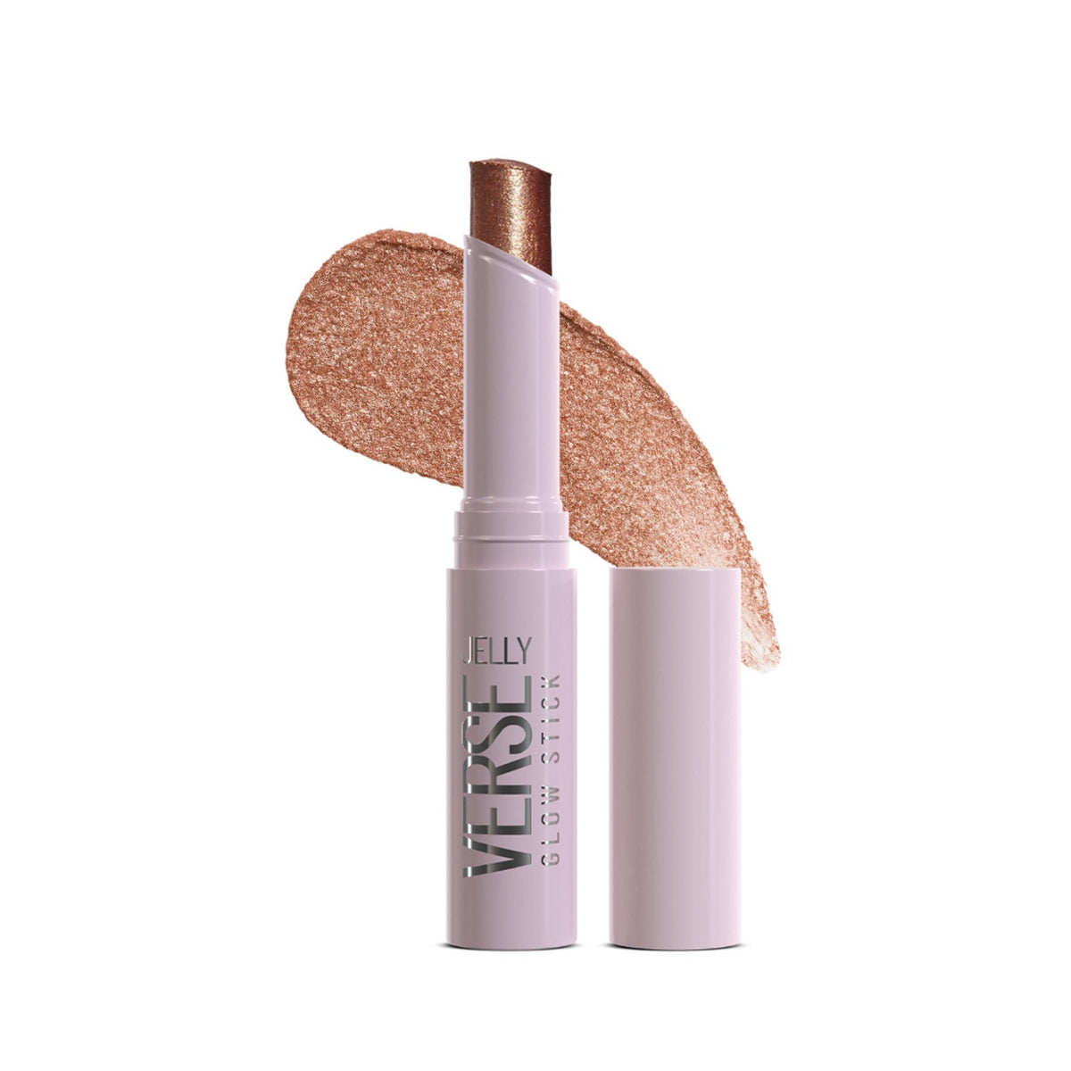 Image 9 of Swiss Beauty Jelly Verse Glow Eyeshadow Stick , Rich Color Payoff, Crease-Proof - Bronzed Eclipse