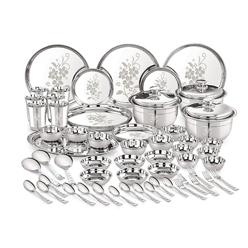 Image 2 of 70 for the product neelam Stainless Steel Dinner Set