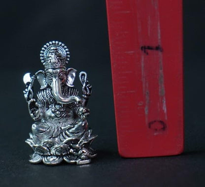 Image 2 of Dista Silvers Antique Lotus Ganesh 38.26g