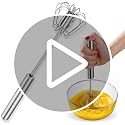 Image 2 of Hand Blanders Stainless Steel Whisks, Hand Push Whisk Blender,Beating & Stirring