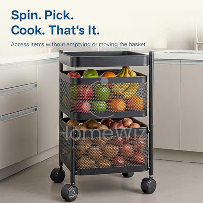 Image 6 of HomeWiz Square Kitchen Rack 2-Layer