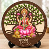 Image 1 of Default Title for the product Lakshmi Ji Wooden Murti for Home Mandir, Prayer Room, Table Top Decor & Spiritual Gifting - 5x5 Inch