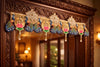 Image 1 of Default Title for the product Divyakosh Handcrafted Peacock Lotus Toran Door Hanging 4 FT | Traditional Indian Bandarwal for Home Entrance, Pooja Room, Diwali, Wedding & Festive Decoration
