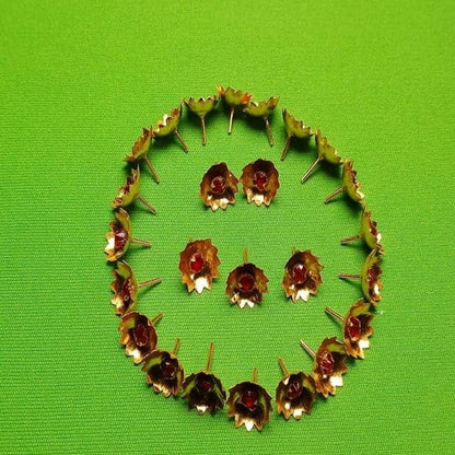 Image 1 of Default Title for the product Dista Silvers Flowers Gold Coated with Kundan 45g