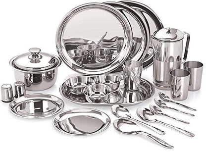 Image 1 of Default Title for the product neelam Stainless Steel 22 Gauge 41 Pieces Premium Dinner Set
