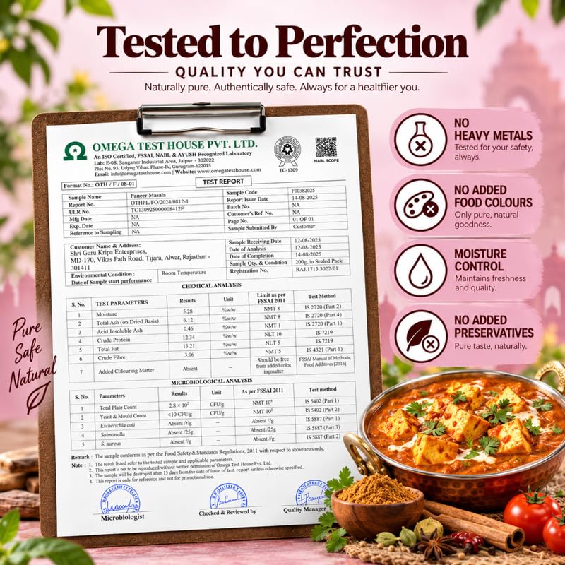 Image 6 of SAATYAKI NATURALS Dilli Paneer Masala