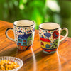 Image 1 of Default Title for the product ExclusiveLane The Hut Jumbo Cuppas Ceramic Coffee Mugs Set of 2 (270 ml)