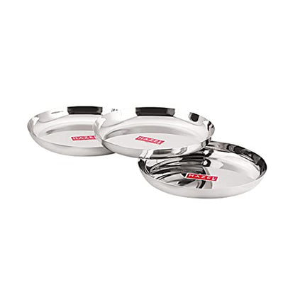Image 5 of Silver / 3 / 25cm for the product HAZEL Steel Plates Set