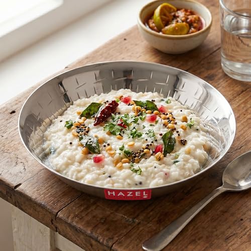 Image 5 of HAZEL Stainless Steel Snack Plate 20.7cm, 800ml