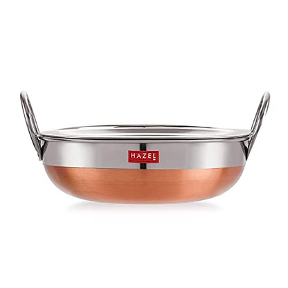 Image 9 of HAZEL Stainless Steel Kadai with Copper Bottom