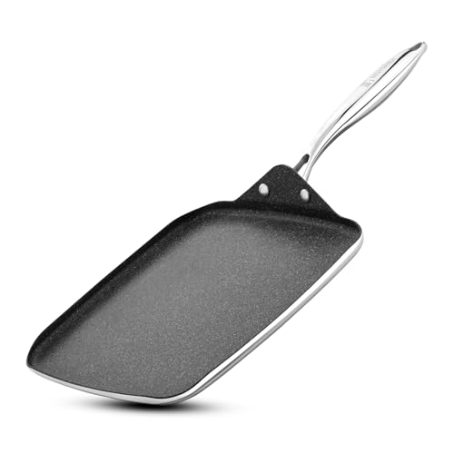 Image 1 of Default Title for the product BERGNER Argent Samsara Triply 27cm Square Multi Tawa with Quantanium Non-Stick Coating