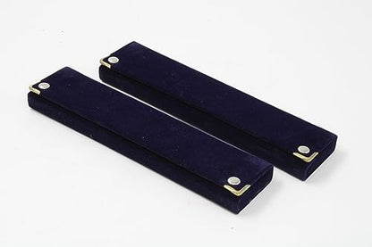 Image 4 of atorakushon Long Velvet Jewelry Chain Necklace Gift Box Set Bracelet Storage Case Pack of 2