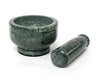 Image 1 of Default Title for the product KLEO 4" Wide Green Natural Stone Mortar and Pestle Set