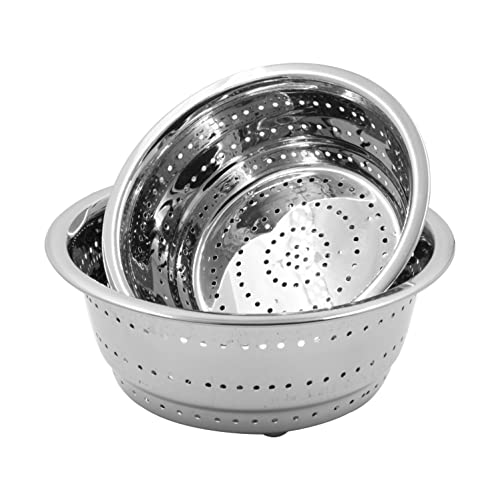 Image 6 of Spillbox Stainless Steel Colander | Strainer | Sieve Combo of 2 Sizes