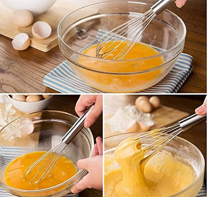 Image 3 of Hand Blanders Hand Blender Wire Whisk, Egg Beater for Blending