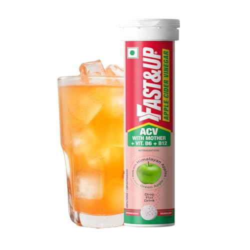 Image 1 of 15 count (Pack of 1) for the product Fast&Up Apple Cider Vinegar Effervescent Tablets 500Mg