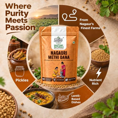Image 9 of SAATYAKI NATURALS Organic Methi Seeds