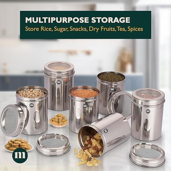 Image 5 of MARU Stainless Steel Container with Lid Set of 6 (1250ml)