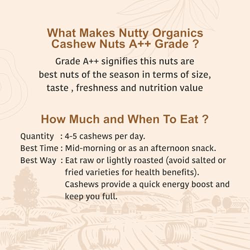Image 4 of NUTTY ORGANICS Whole Cashew Nuts 250 Gm