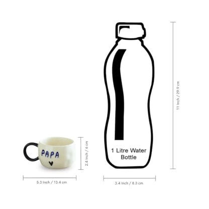 Image 6 of ExclusiveLane Dearest Papa Ceramic Tea & Coffee Mug 280 ml